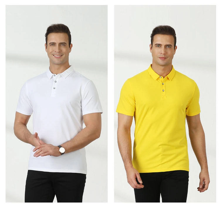 Bonne qualité T-shirt Polo pour hommes T-shirts en coton Polo de travail Chemises Polo personnalisées pour hommes