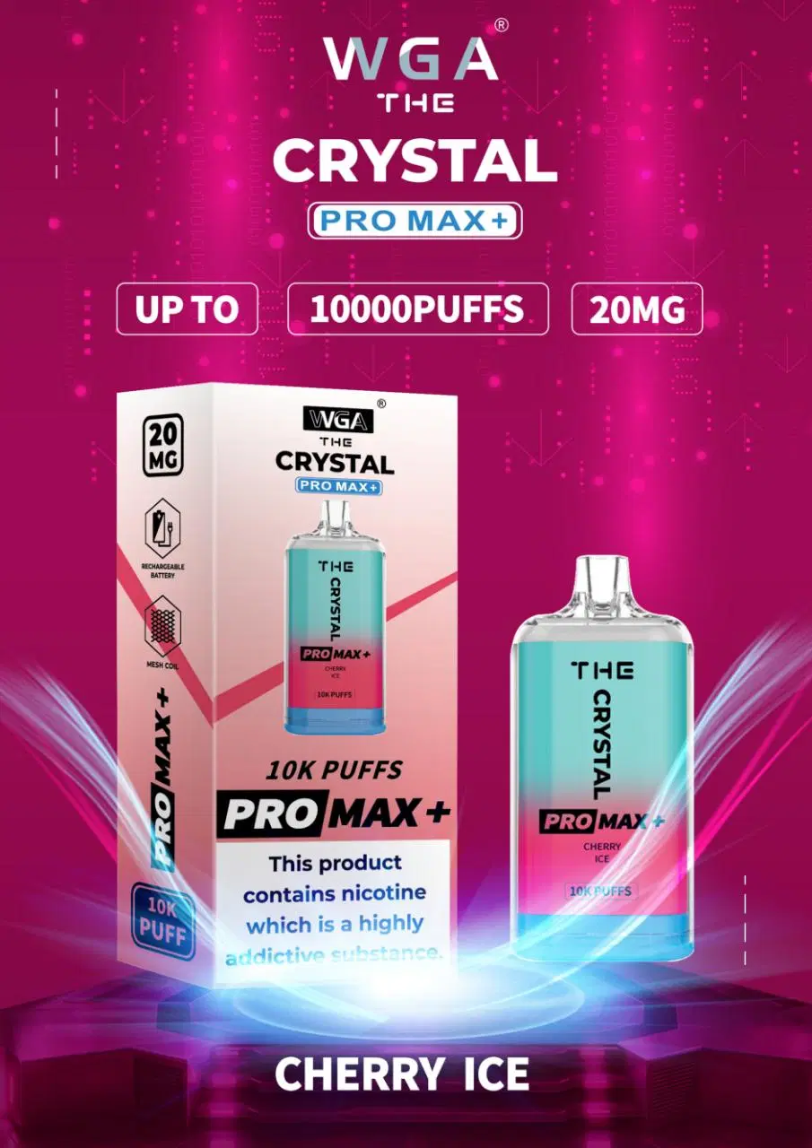 Großhandel Vape Beliebte Einweg-Vape der Kristall pro Max 10000 Puff Airflow E Zigarette Batterie Vape Pen Cosy Vapes Crystal Vape