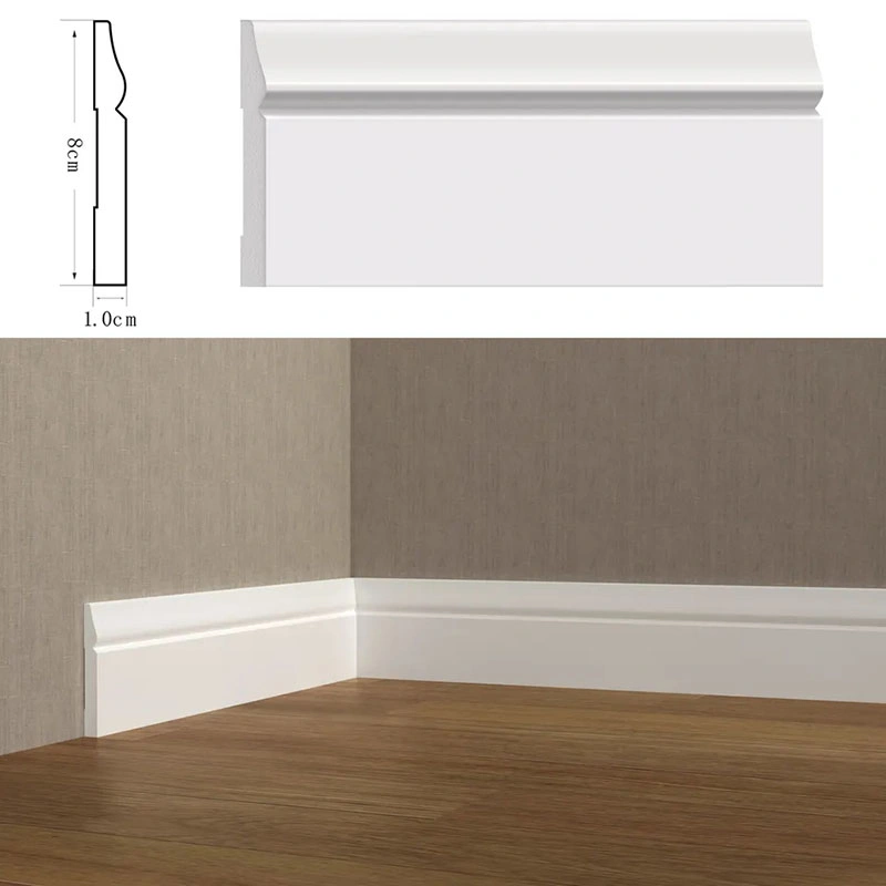 Decorative Flooring LED Strip Skirting PS Waterproof Baseboard Easy Install Light Skirting Board Polystyrene Skirting