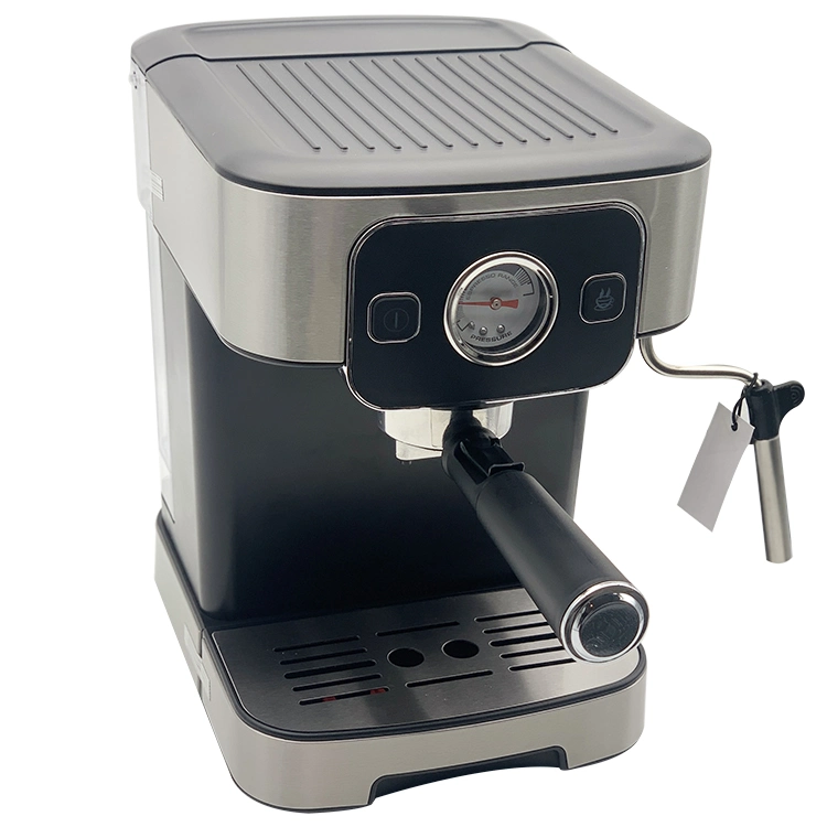 Cafetera semiautomática con manómetro