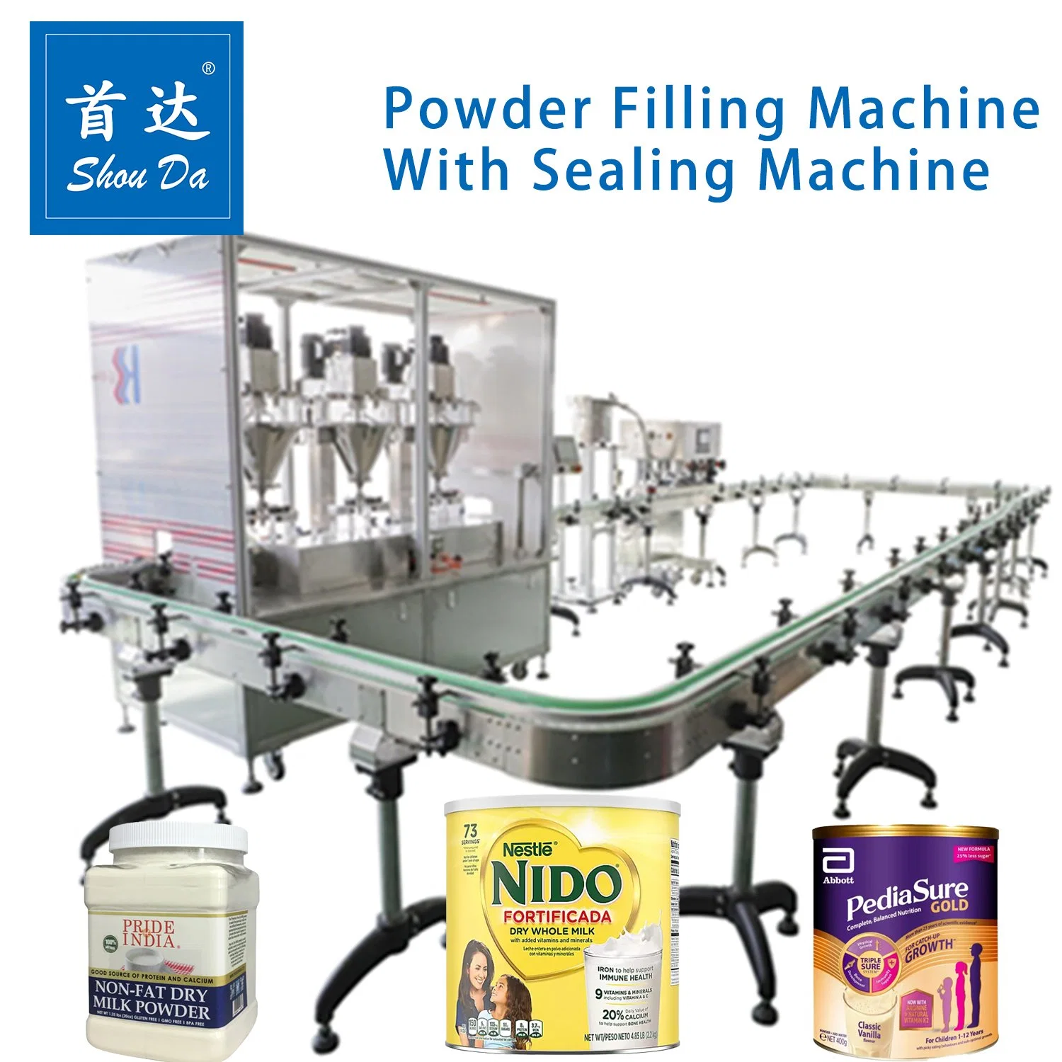 Customizable Powder Filling and Packing Machine Line for Pharmaceutical Powders