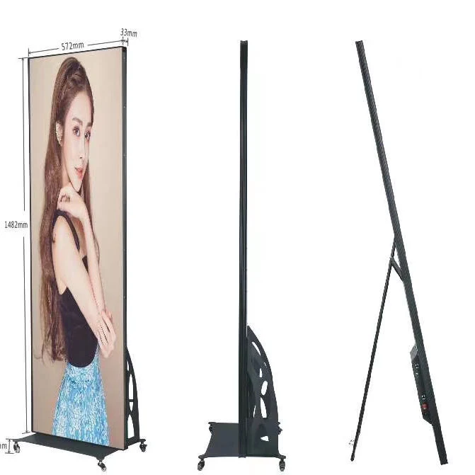 SMD1415 Indoor Full Color Movable LED/LCD Poster Display Screen