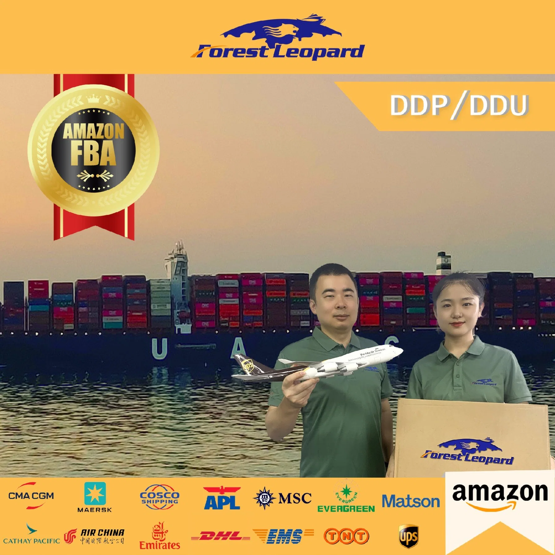 Forestleopard Китай Au Europe США Канада DDP Air Sea Агент по доставке груз Quanzhou Yiwu Guangzhou Shipper Logistics