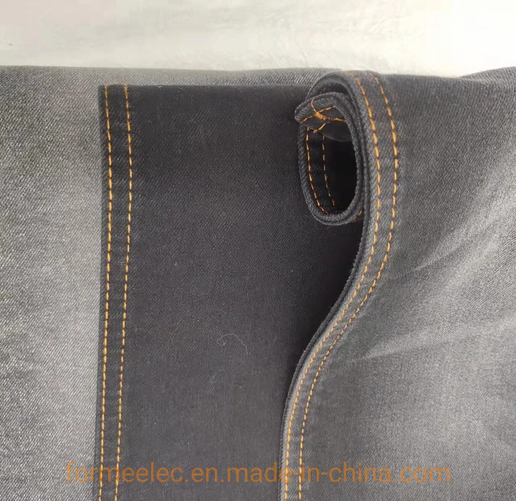 9.8oz Elastic Jeanet 10s Black Denim Fabric for Jeans Pants Skirt Dress