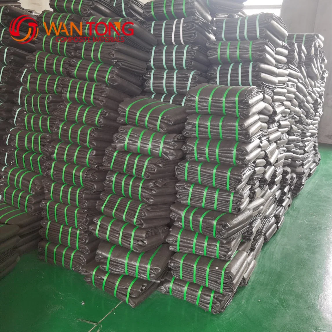 200G/M2 UV Protection Wholesale Weed Mat Ground Cover Silt Fence Black Fabric Plastic PP Woven Geotextile