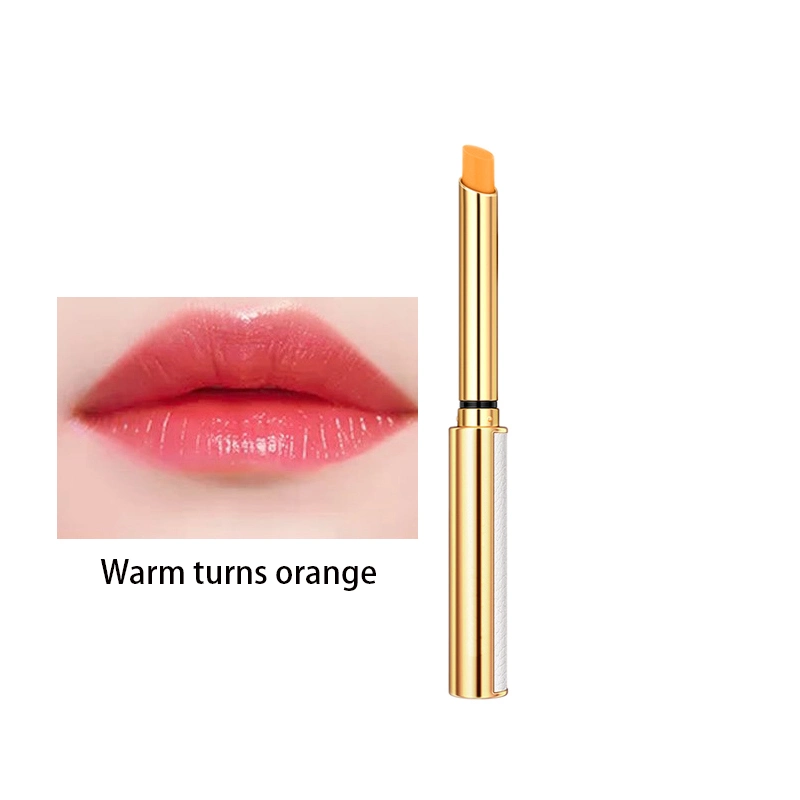 OEM Leather Small White Tube Temperature Sensitive Color Changing Moisturizing Lipstick