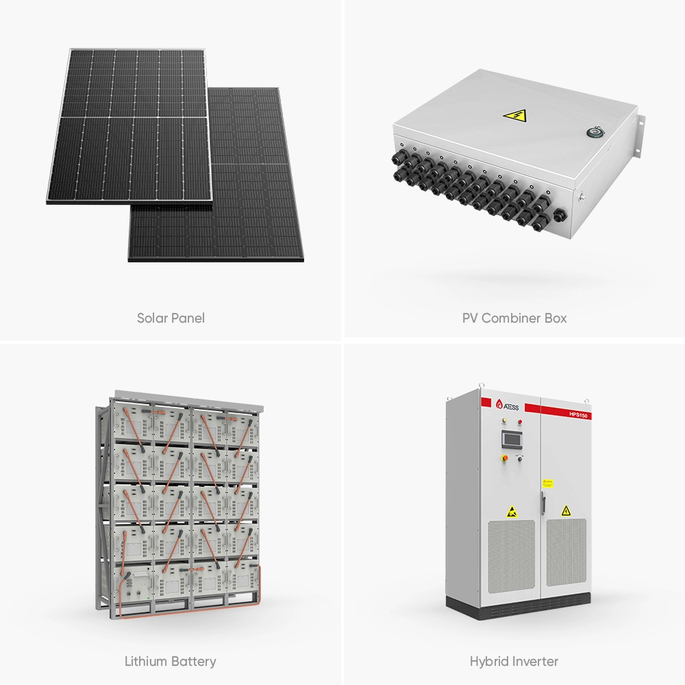 Conjunto Completo Sunpal Hybrid on off Grid 30kw 50kw 75kw Sistema Solar