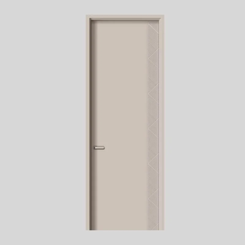 Porte simple en bois moderne de Mélamine MDF porte porte PVC092