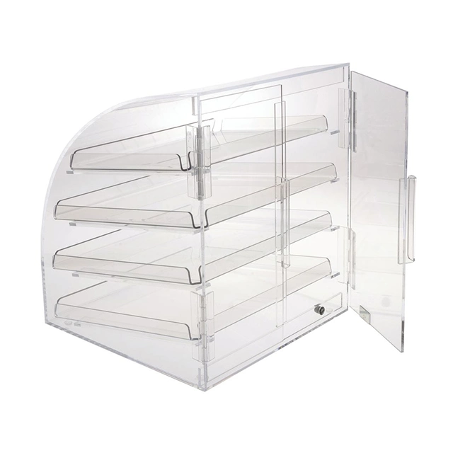 Clear Acrylic Countertop Food for Doughnut Dessert Display Case