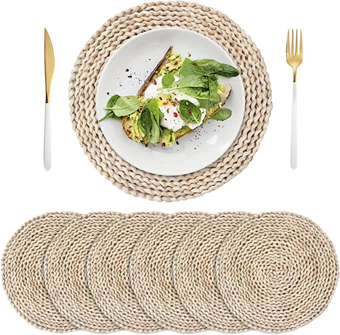 Natural Corn Husk Placemats for Kitchen