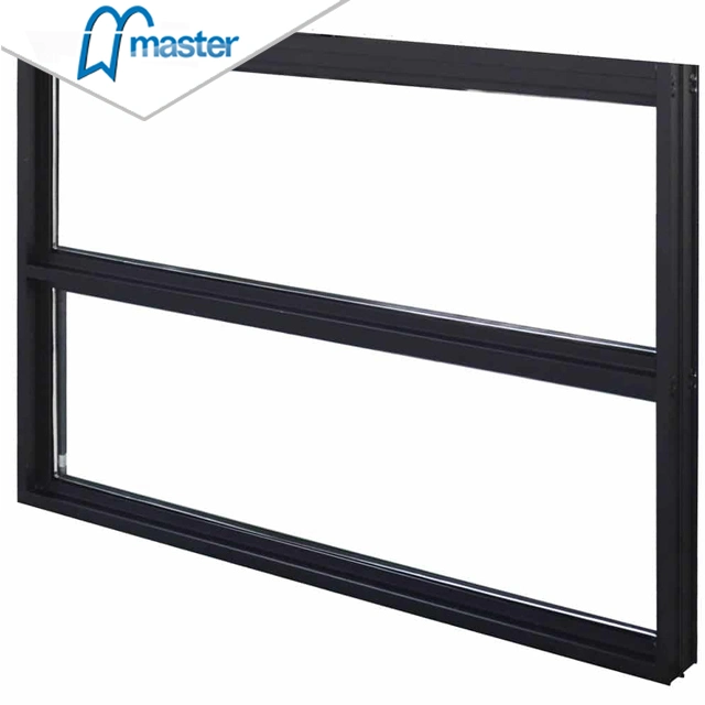 Simple Exterior Frame Outdoors Scenery Decorative Glass Fixed Window with Grill Design