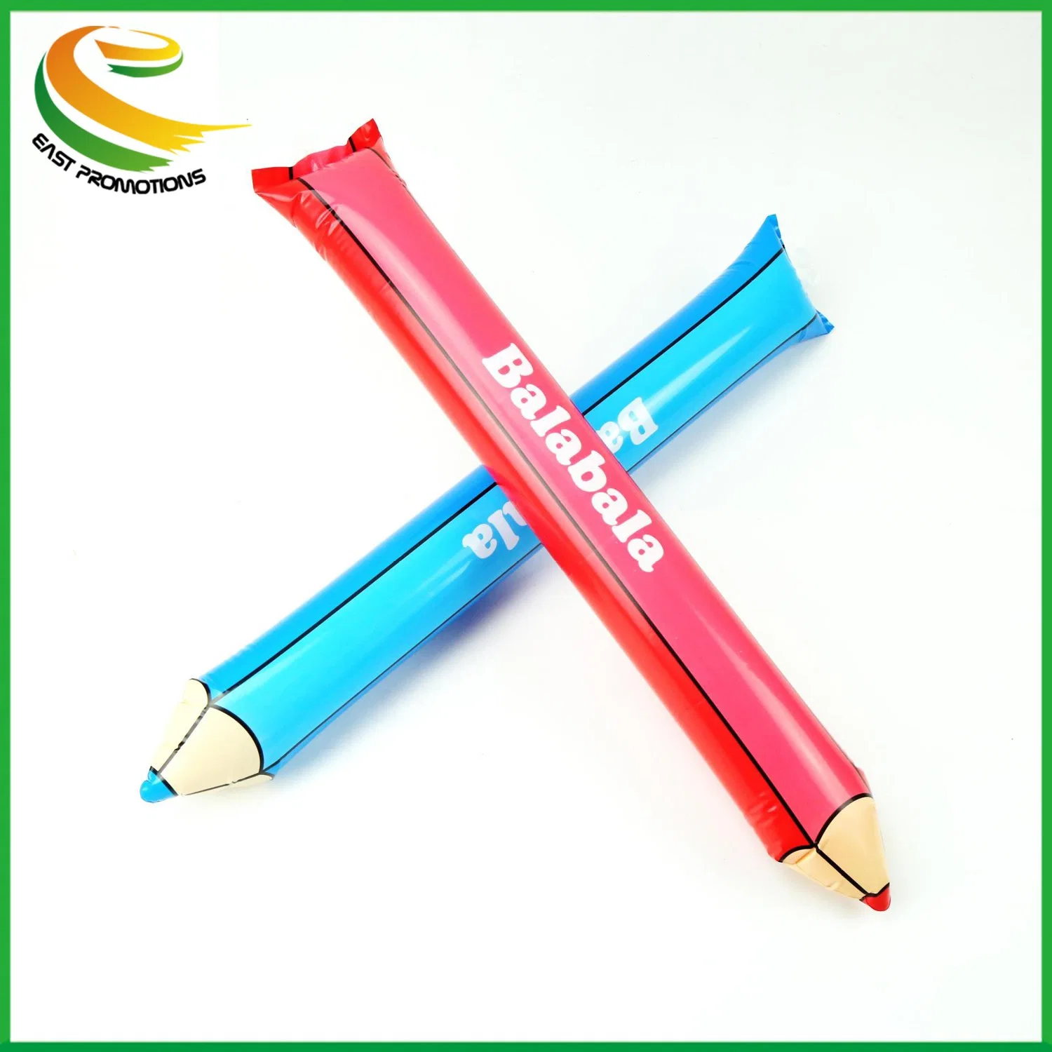 Factory Custom Pen Shape PE Inflatable Cheering Air Sticks for Promotional Gifts