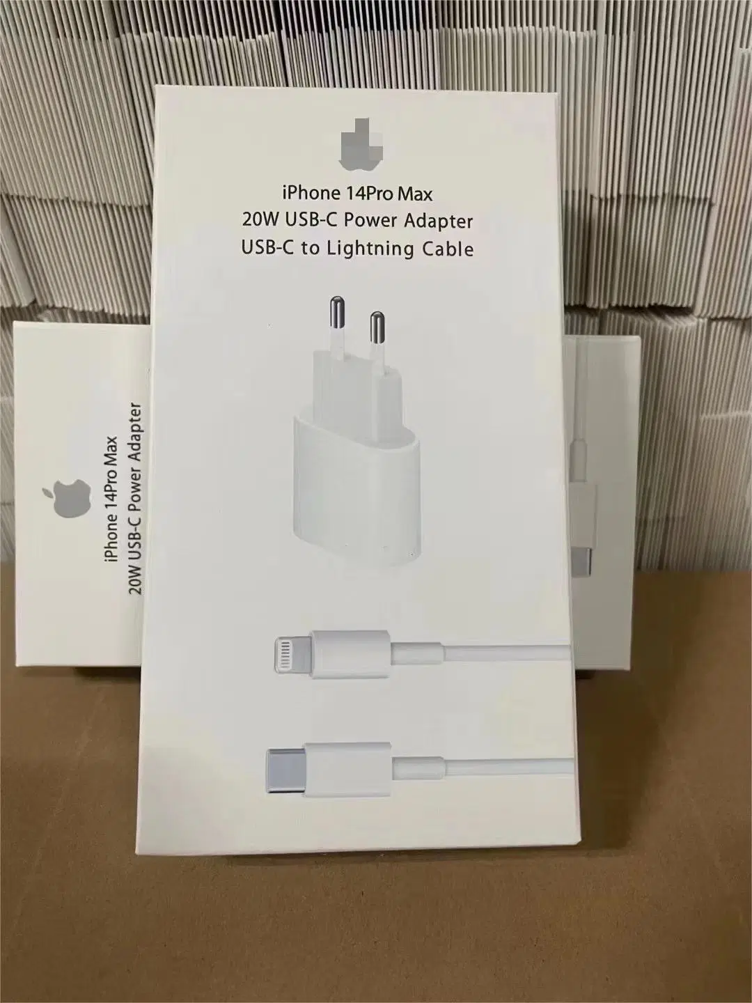 2023 Stock Set 1: 1 Original Type C Cargador Cable with Pd USB C Adapter for iPhone 13 14 PRO Max