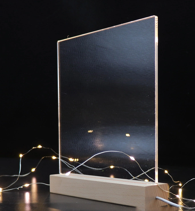 Blinking Light up LED Base Wooden Base LED Display Light Base