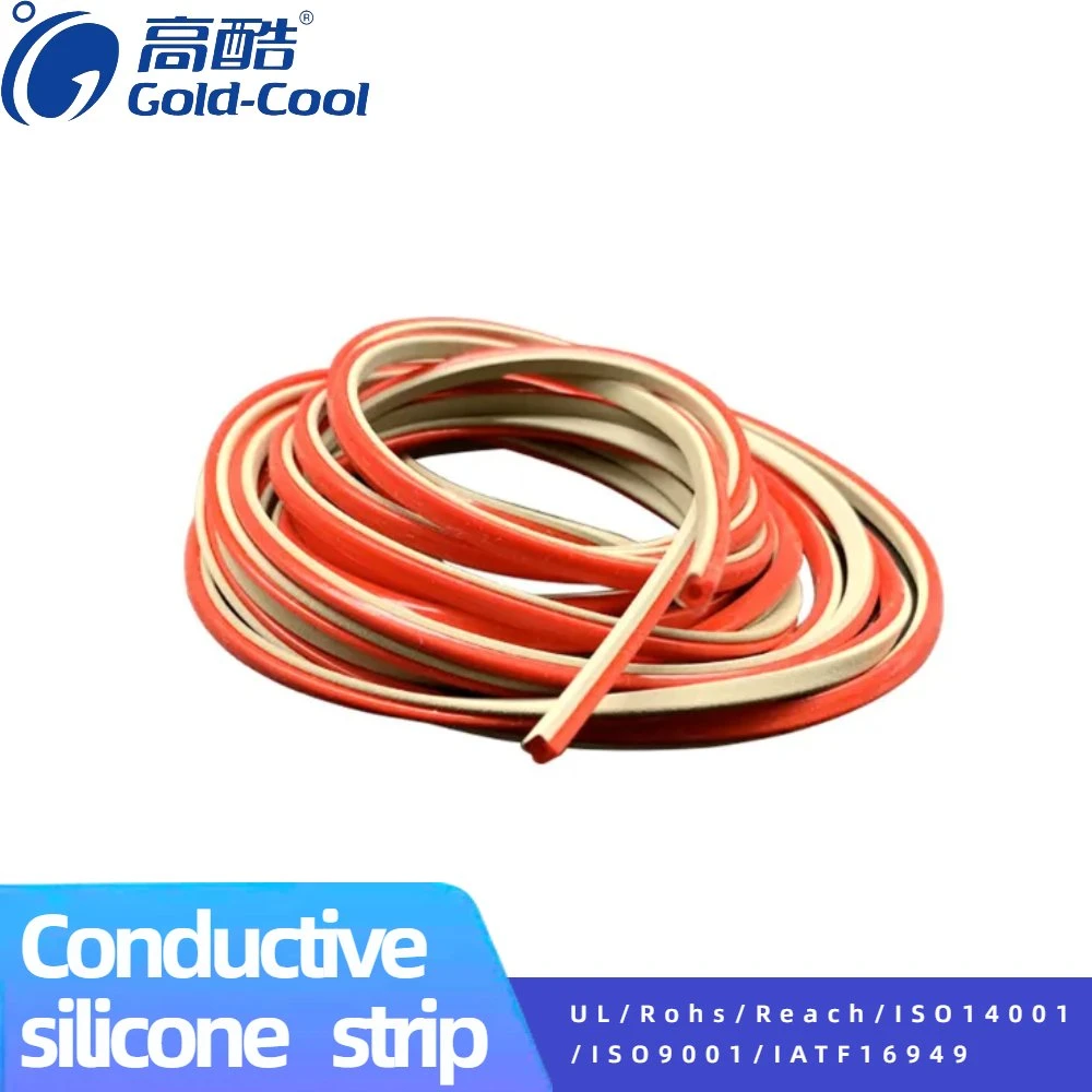 Conductive Silicone Rubber Strip for Sealing EMI Shielding Conductive Sealing Car Controller Silicone Strip Silicone Ring