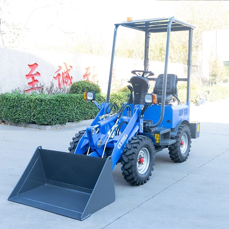 High Performance Wheeled Small Multi-Functional Electric Battery Powered Mini Wheel Loader for Sale