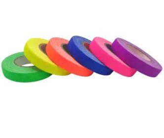 Fluorescent Neon Gaffer Tape-5 Pack Cloth Matt Finish Is Reactive Under UV Blacklight Spike Tape