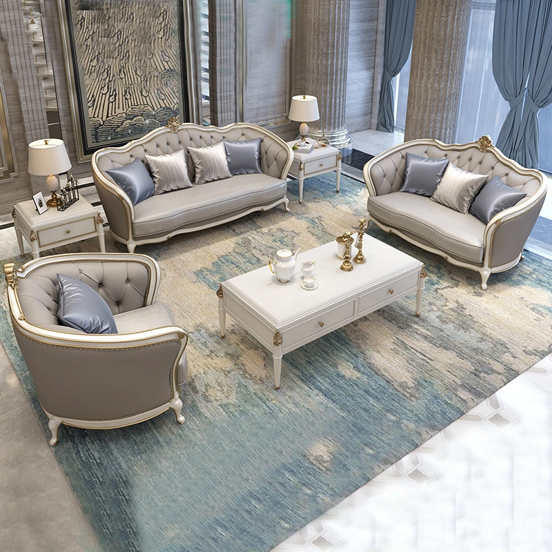 Sala de estar com sofá americano de couro em sofá opcional Sofá bancos e mobiliário Cor