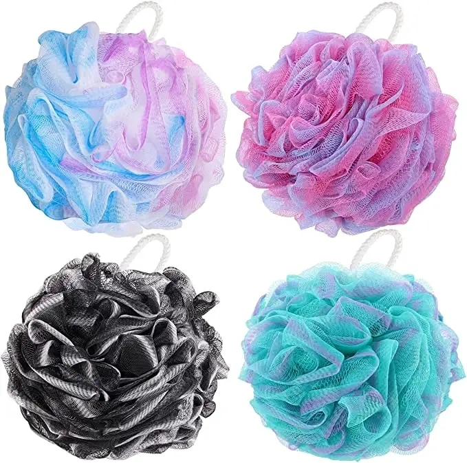 Bath Shower Loofah Sponge Exfoliating Body Scrubber 75g/PCS Pouf Bath Sponges