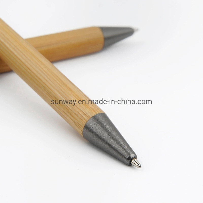 Commerce de gros de promotion de l'écran Eco Friendly Bamboo Touch Stylus Stylo à bille