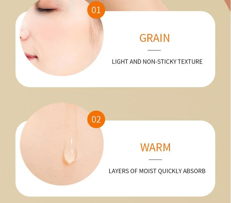 تصنيع المعدات الأصلية (OEM) ملصق خاص من نوع Natural Moisturizing Whiting Face Serum