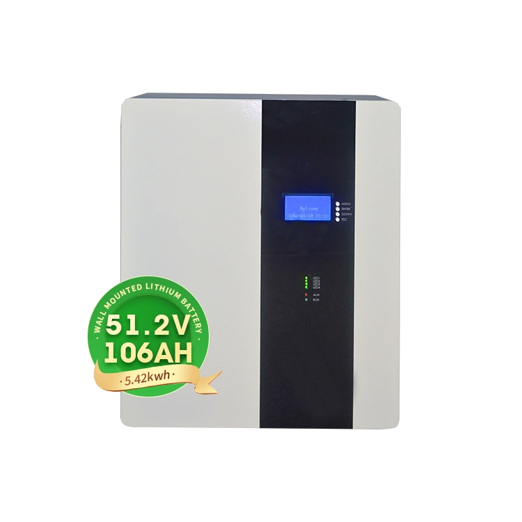 Sunway 51,2V 5kwh 5,24kwh 10kwh batterie murale 18650 auto Chargeur de batterie rechargeable à stockage d'énergie LiFePO4