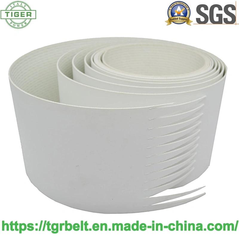 Manufacturer Conveyor Belt for Snack Machinery Marshmallow Making Machine PVC PU Belt Candy Production Line Confectionery