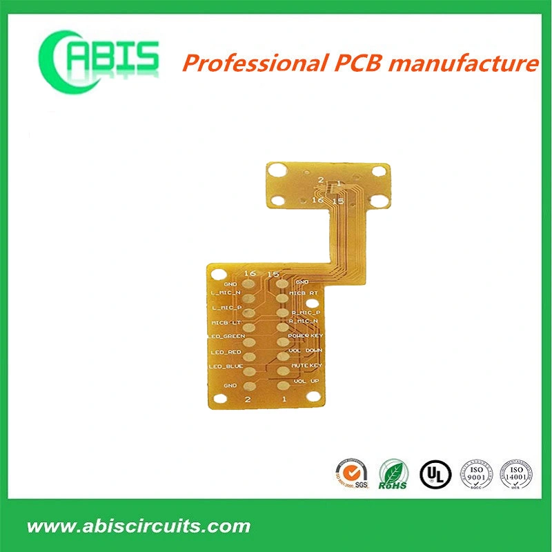 4 слоев жесткий гибкий печатная плата гибкий-жесткий прижимной блок PCB