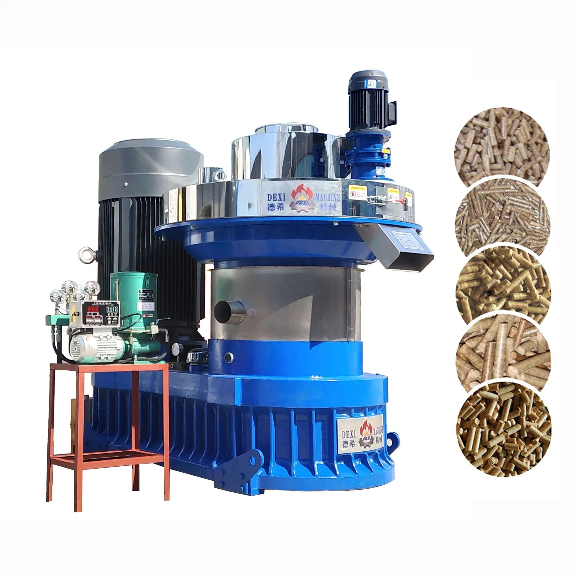 132kW 2 Ton / Stunde Industrie mit Biomasse Pelletierung Holz Reis Erdnuss Kaffee Senf Husk Pellet Press Herstellung Pelletizer Mühle Maschine Granulator Zum Verkauf