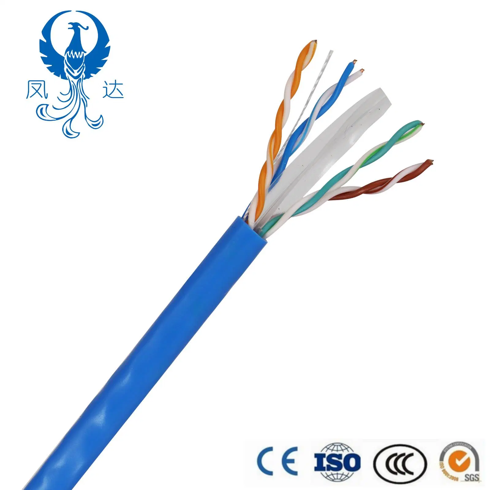 Certificated UTP Cat5e FTP CAT6 SFTP CAT6A Solid 23AWG Poe LAN Cable