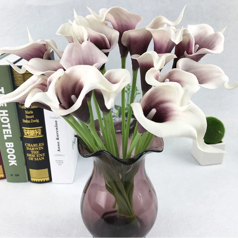 Calla Lily mariage bouquet de mariée Lataex vraie touche Fleur artificielle