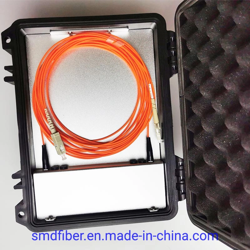 FTTH Outdoor/Indoor Optical Fiber OTDR Launch Cable Box with 1km