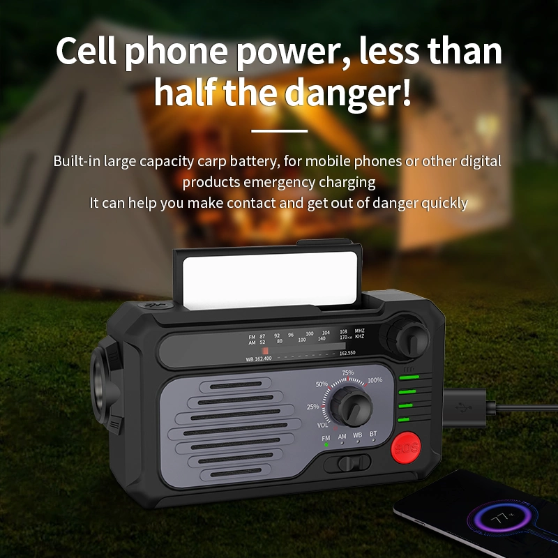 Outdoor Notfall Katastrophenschutz Solar Power Hand Generator Radio