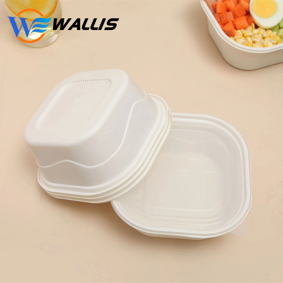 Disposable Plastic Takeaway Meal Tray Biodegrade PLA Lunch Box