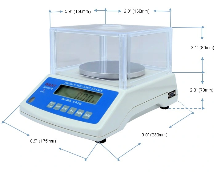 600g 0.01g Jewelry Weighing Electronic Scale with Ce