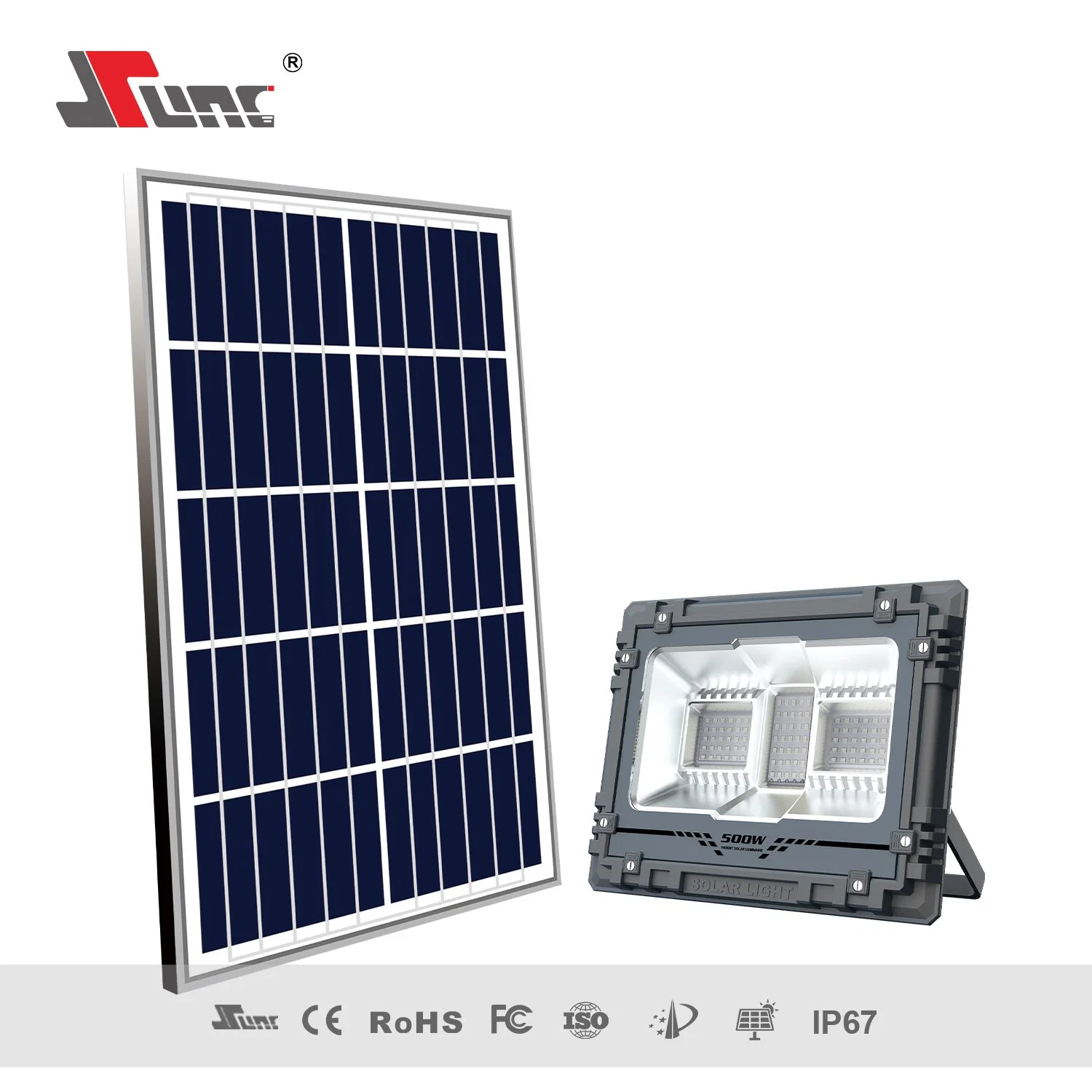 Leistungsstärkste beste solarbetriebene Sicherheitsbeleuchtung 500W