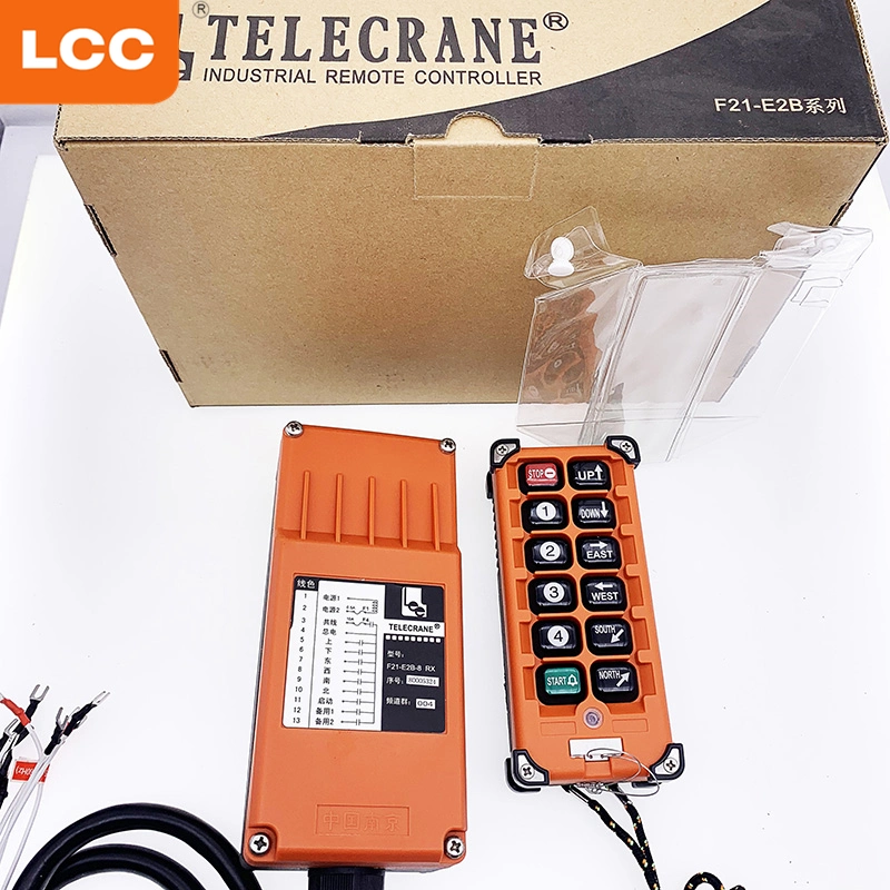 8 Channel F21-E2b-8 Wireless Crane Radio Remote Control Single Speed Controller for Cranes