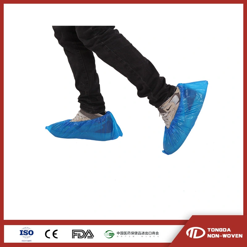 Disposable Waterproof PE/CPE Plastic Shoe Cover for Laboratory