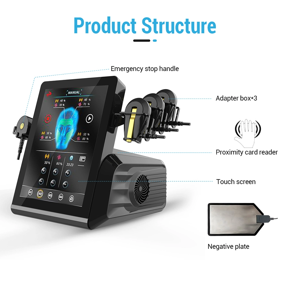 Non-invasive EMS anti-âge PE-face EM MicroCurrent Beauty RF face Dispositif de levage peau serrage PE-face machine magnétique