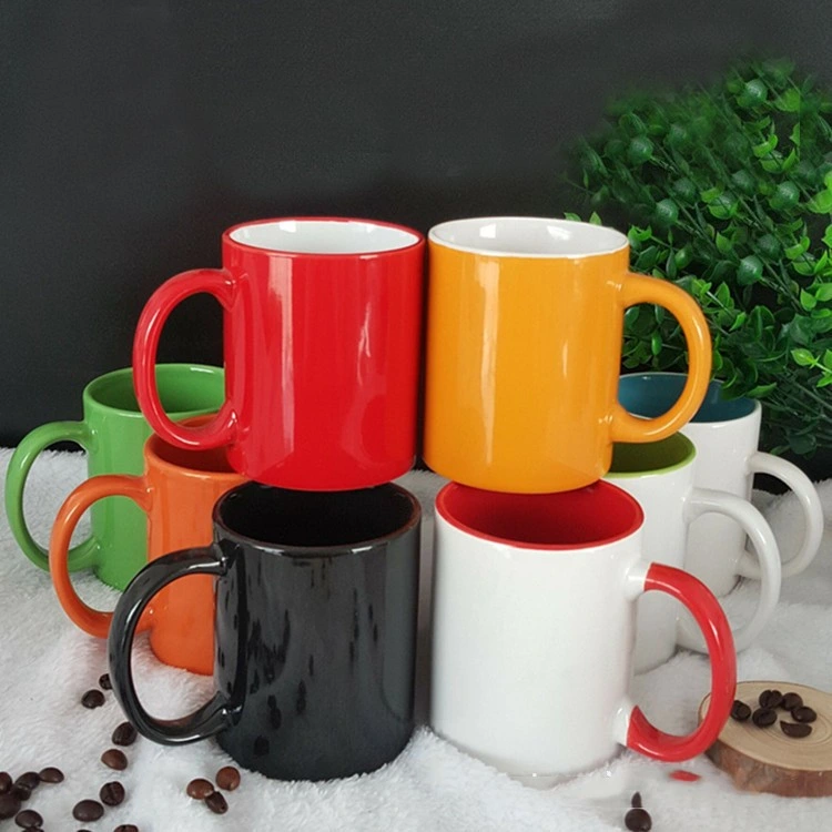 Factory Directly Sale Ceramic Glaze Mug Printing Logo Colorful Creative Promotional Gift Cup