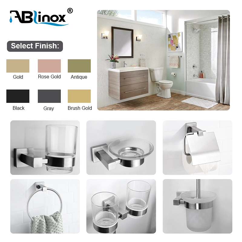 Ablinox China Manufacturer Modern Fashion Decoration Stainless Steel Sanitary Fittings and Bathroom Accessories