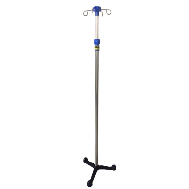 Hospital Stainless Steel Drip IV Stand for Patient