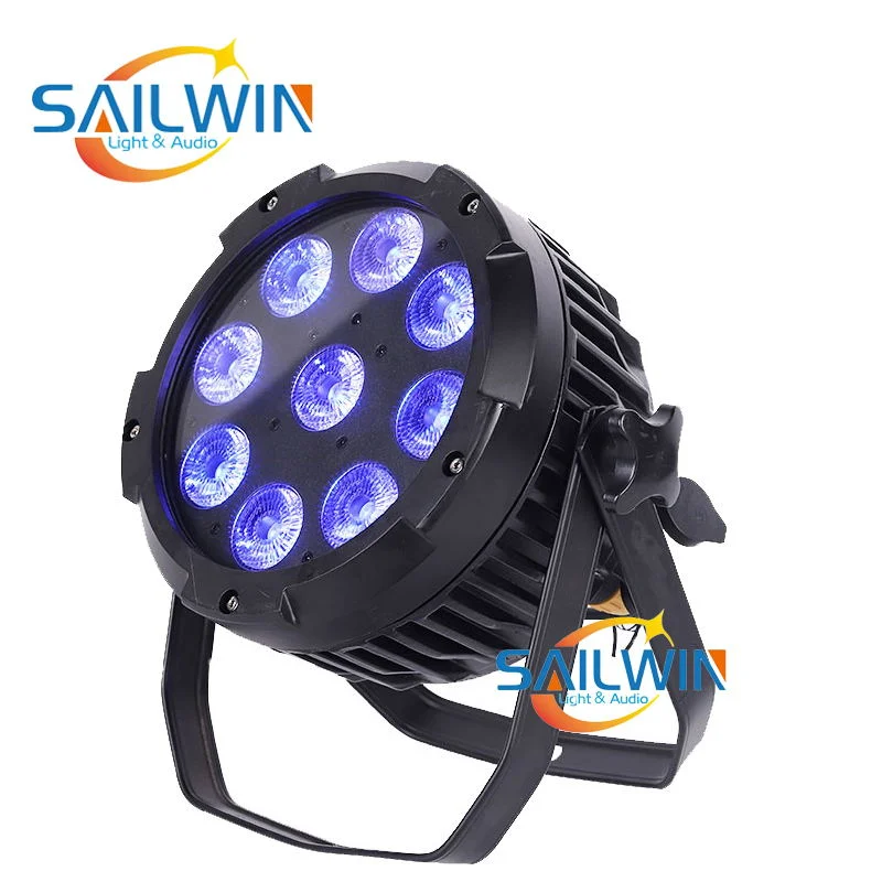 9*18W Aluminum LED PAR Projector Battery Powered DMX Stage Light