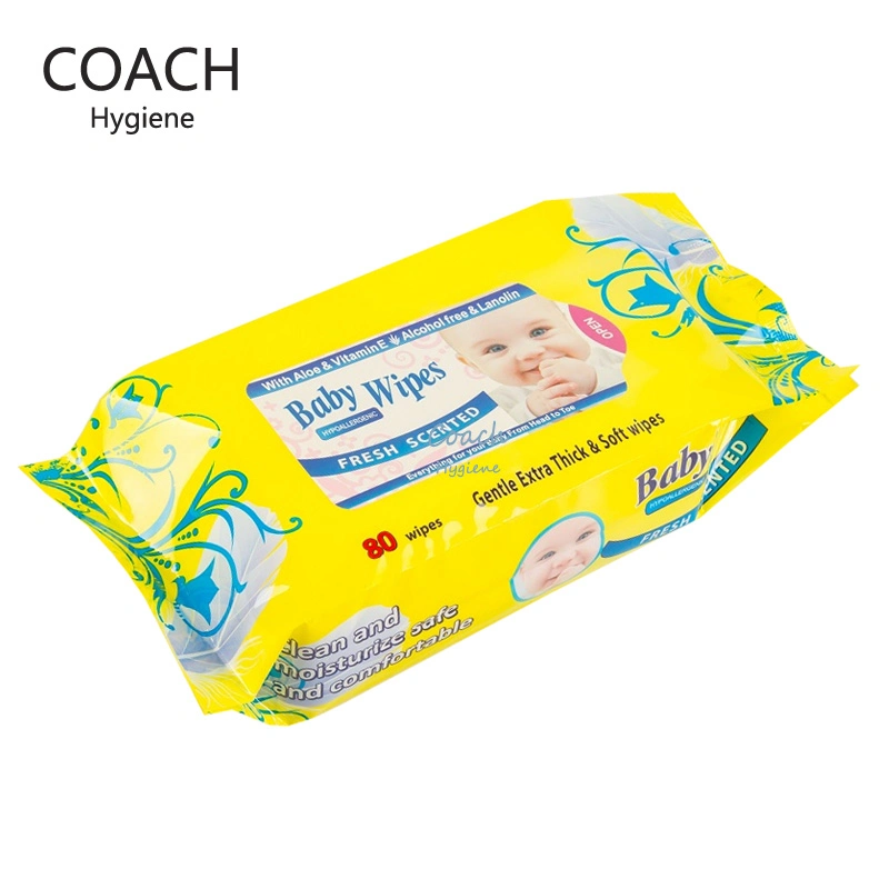 Softcare Perfume Free 99.9 Pure Water Baby Wipes Biodegradable Hypoallergenic Baby Wipes 80PCS Travel Pack