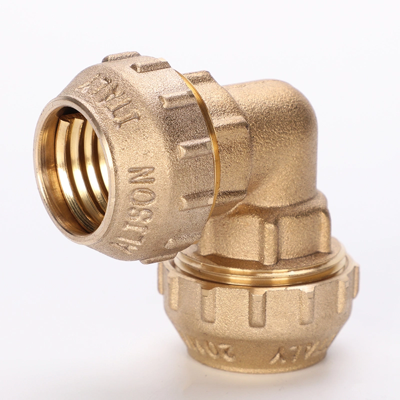 Custom Pumping PP Compression Brass Compression Forging PE Brass Pipe Connector Fitting