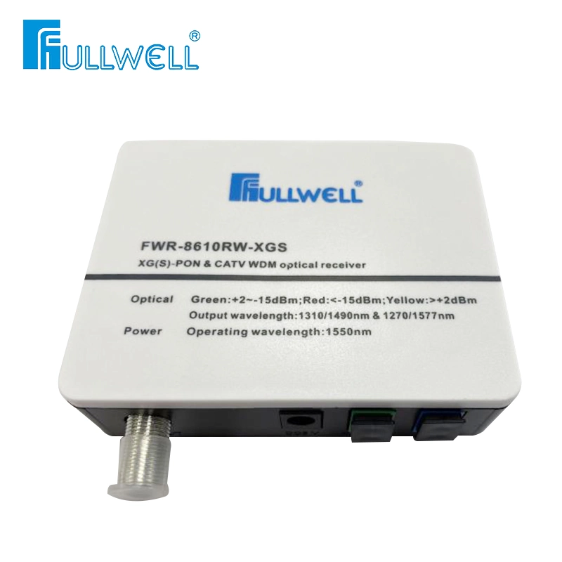 Factory Price Active FTTH AGC 10g Xgs-Pon 1270/1577nm Wdm 1550nm CATV Fiber Optic Optical Receiver