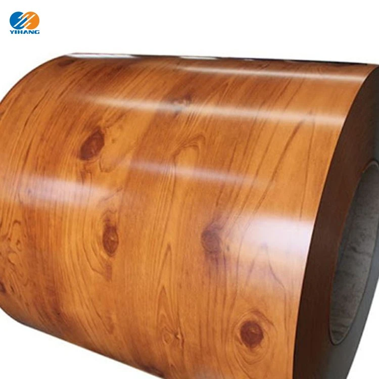 Chinesischer Lieferant von G550 vorlackierten galvanisierten Holz Getreide gedruckt PPGI Stahlspule