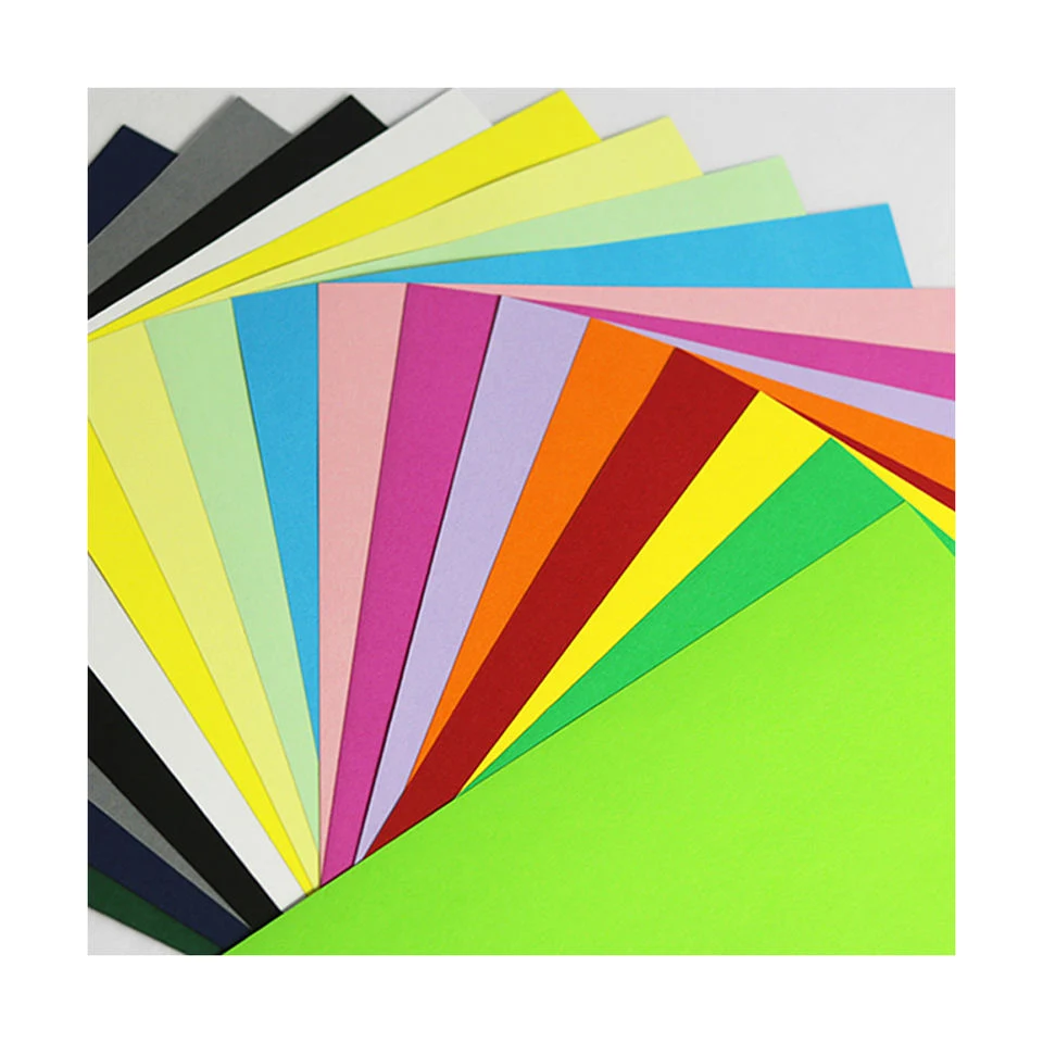 A4 Size Color Cardboard Color Copy Construction Paper Colored Card Stock Paper