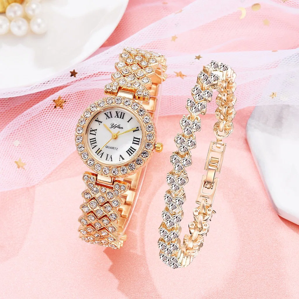 Gold Ladies Wrist Watches Dress Watch Women Crystal Diamond Watches