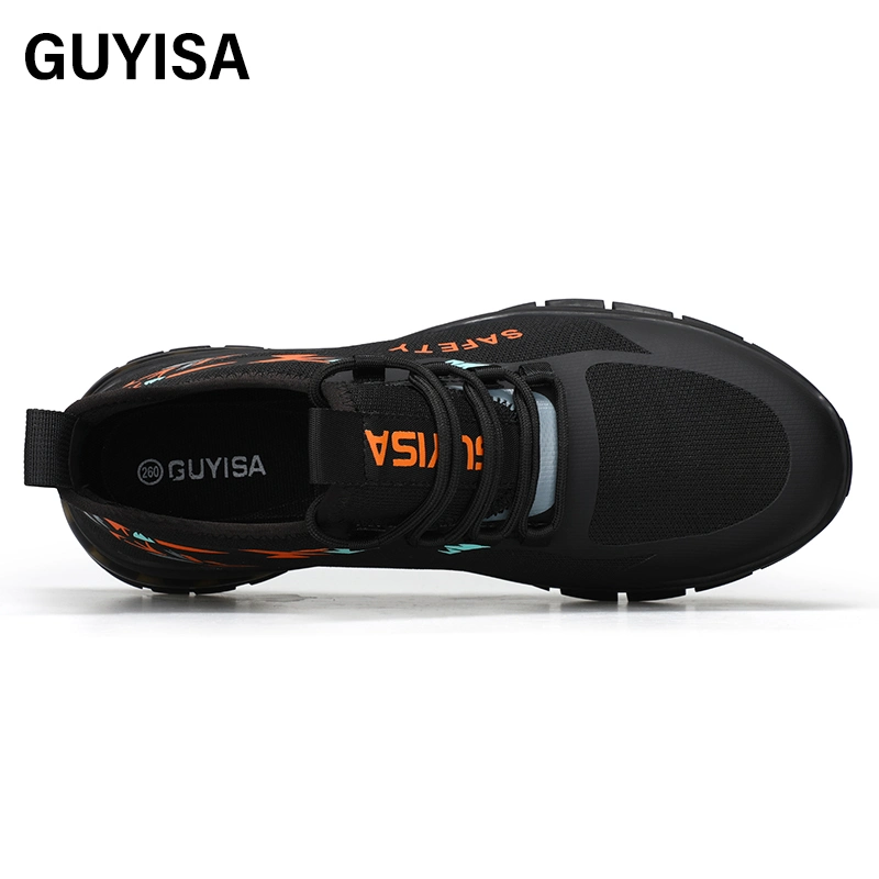 Guyisa Brand Men's Acceptable Custom Safety Shoes Outdoor Sports Steel Toe Hiking Safety Shoes